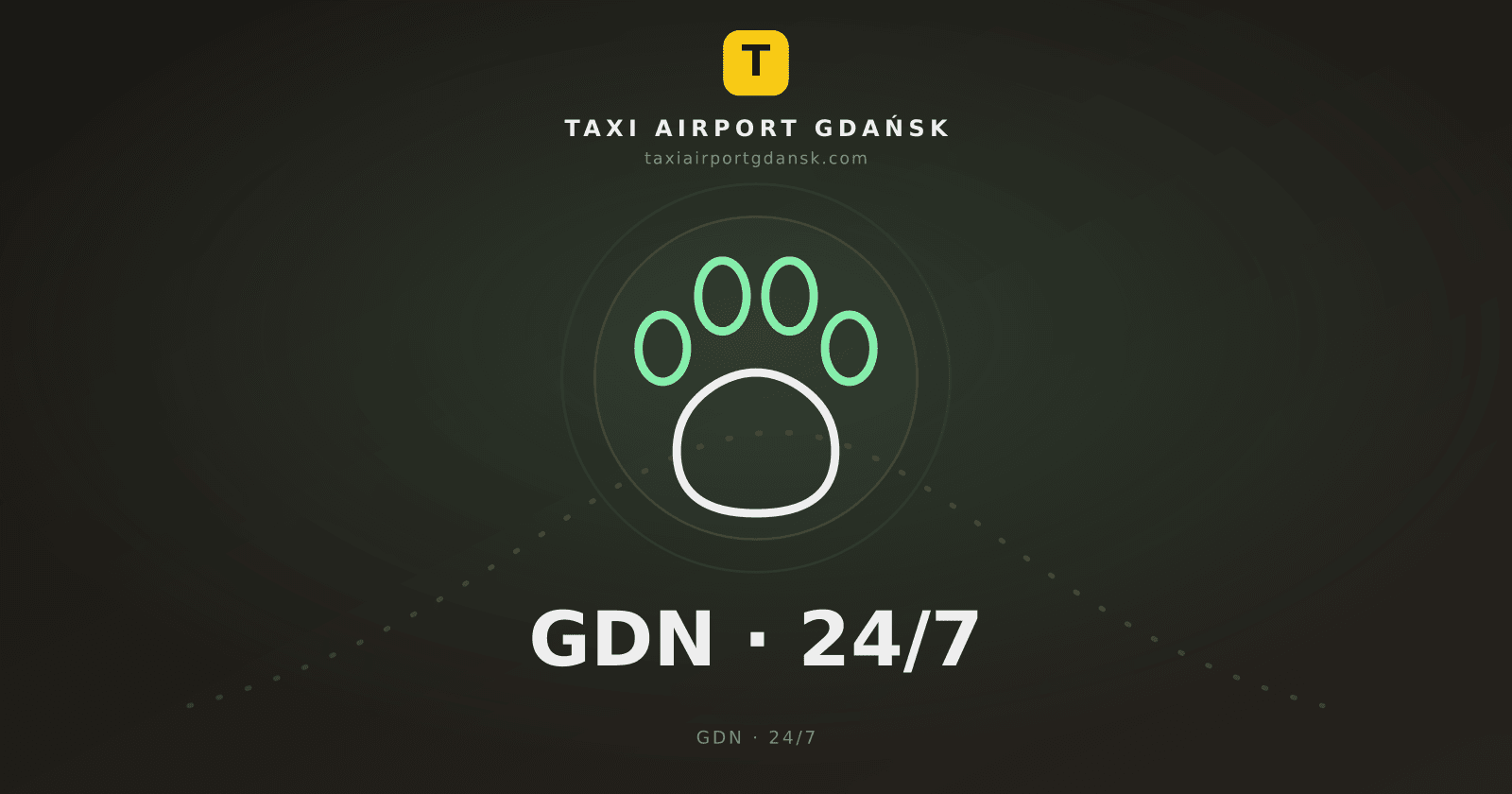 Taxi z psem lub kotem z lotniska w Gdańsku (2026)